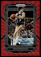 Pistol Pete Maravich 2022 2023 Panini Prizm Ruby Red Card #286
