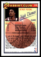 Isiah Thomas 1992 1993 Topps Series Mint Card #219
