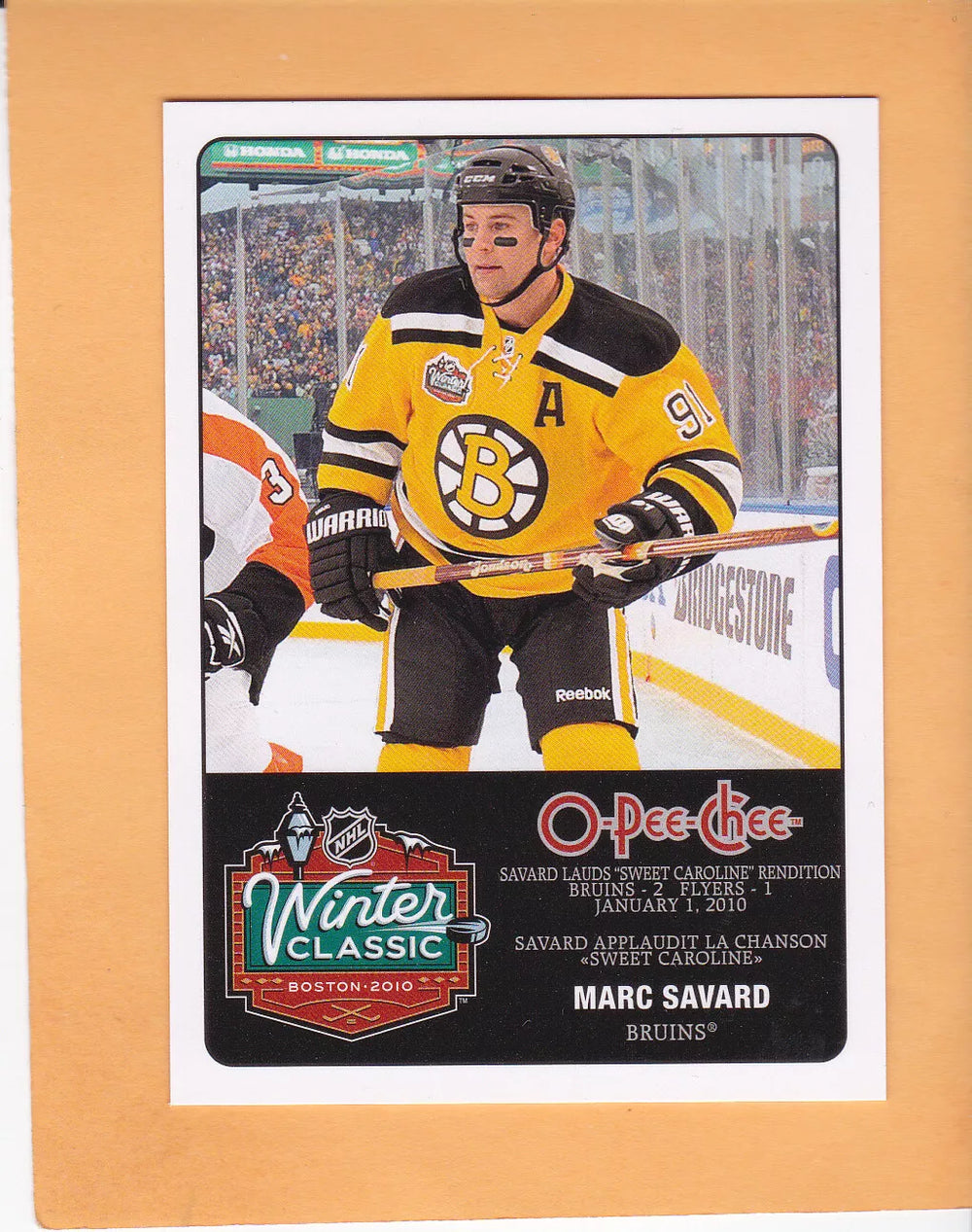 Marc Savard 2010 2011 O-Pee-Chee Winter Classic Series Mint Card #WC-13