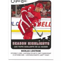 Nicklas Lidstrom 2010 2011 O-Pee-Chee Season Highlights Series Mint Card #SH-1