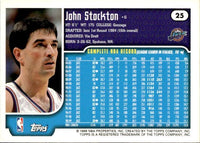 John Stockton 1999 2000 Topps Series Mint Card #25
