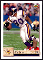 Cris Carter 1992 Upper Deck Series Mint Card #203
