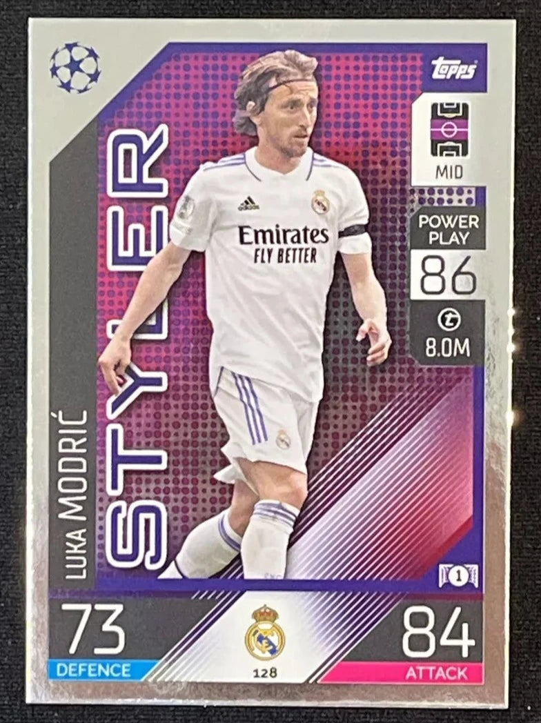 Luka Modric 2022 2023 Topps Match Attax Styler Series Mint Card #128