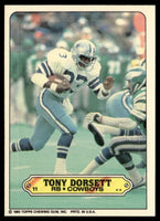 Tony Dorsett 1983 Topps Sticker Series Mint Card #11
