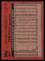 Tim Foli 1982 Topps Traded Series Card #34T
