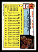 Isiah Thomas 1992 1993 Topps Series Mint Card #331
