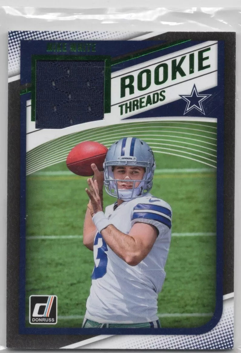 Mike White 2018 Donruss Rookie Threads Jersey Series Mint Card #35