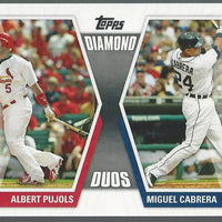 Albert Pujols and Miguel Cabrera 2011 Topps Diamond Duos Series Mint Card  #DD-PC