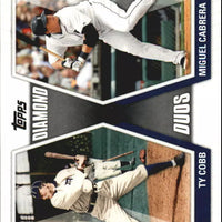 Ty Cobb and Miguel Cabrera 2011 Topps Diamond Duos Series Mint Card  #DD-CC