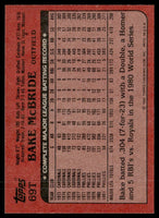 Bake McBride 1982 Topps Traded Series Card #69T
