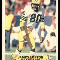 James Lofton 1983 Topps Sticker Series Mint Card #19