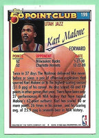 Karl Malone 1992 1993 Topps Series Mint Card #199
