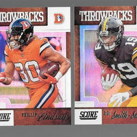 2019 Score Throwbacks Complete Mint 20 Card Insert Set