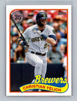 Christian Yelich 2024 Topps 1989 Retro Series Mint Card 89B-43
