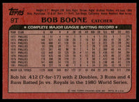 Bob Boone 1982 Topps Traded Series Card #9T
