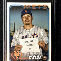 Tyrone Taylor 2024 Topps Golden Mirror Image Variation Mint Card #455 RARE!