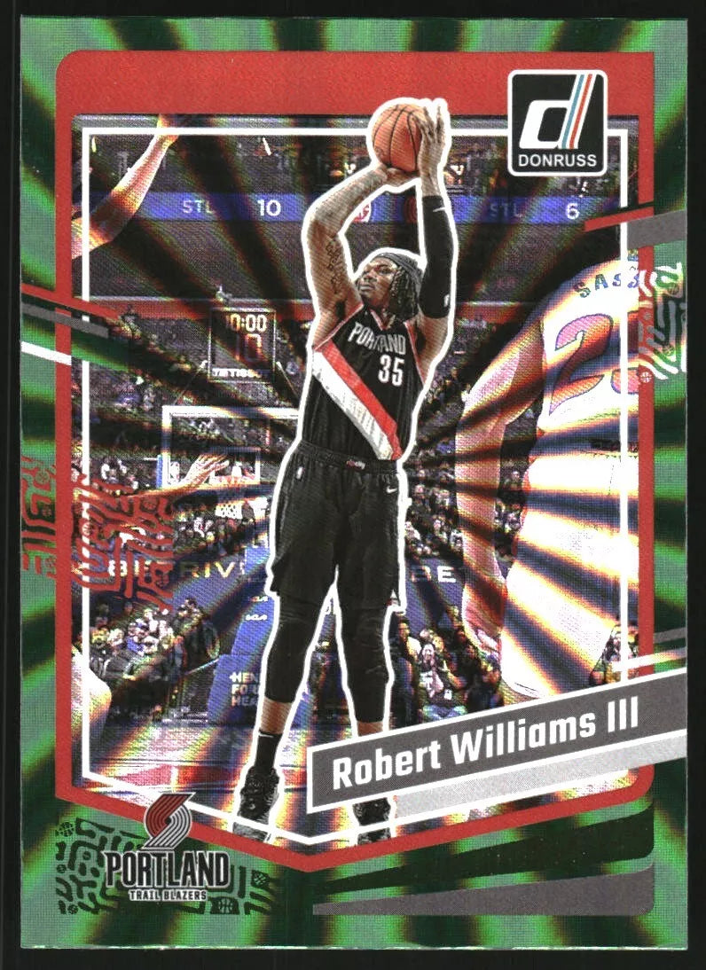 Robert Williams III 2023 2024 Donruss Green Laser Series Mint Card #81