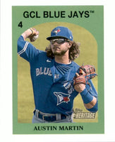 Austin Martin 2021 Topps Heritage Minor League Series Mint Card #72TVS-4
