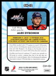 Alexander Ovechkin 2010 2011 O-Pee-Chee Season Highlights Series Mint Card #SH-12