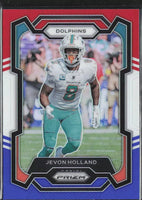 Jevon Holland 2023 Panini Prizm Red White and Blue Prizm Card #188
