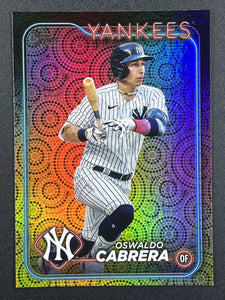 Oswaldo Cabrera 2024 Topps Holiday Summer Foil Mint Card #479