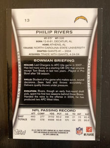 Philip Rivers 2008 Bowman Gold Series Mint Card #13