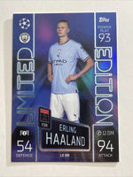 Erling Haaland 2022 2023 Topps Match Attax Blue Burst Limited Edition Series Mint Card #LE BB
