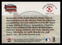Pedro Martinez 2002 Fleer Tradition Diamond Tributes Series Mint Card #4
