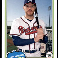 Freddie Freeman 2018 Topps Archives Series Mint Card  #219