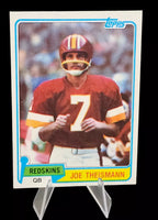 Joe Theismann 1981 Topps Series Mint Card #165
