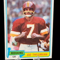 Joe Theismann 1981 Topps Series Mint Card #165