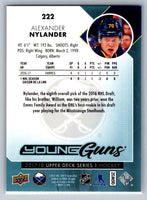 Alexander Nylander 2017 2018 Upper Deck Young Guns Card #222
