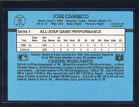 Jose Canseco 1991 Donruss All-Stars Series Mint Card #50
