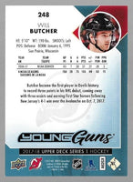 Will Butcher 2017 2018 Upper Deck Young Guns Card #248
