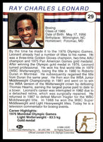 Sugar Ray Leonard 1991 Impel U.S. Olympic Hall of Fame Series Mint Card #29
