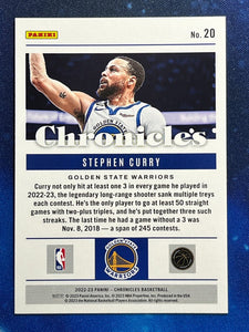 Stephen Curry 2022 2023 Panini Chronicles Series Mint Card #20