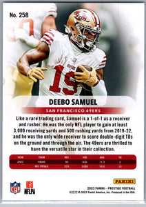 Deebo Samuel 2023 Panini Prestige Series Mint Card #258