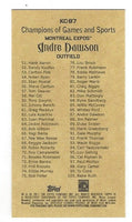 Andre Dawson 2011 Topps Kimball Champions Mini Series Mint Card #KC-87
