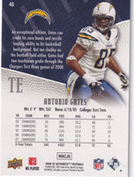 Antonio Gates 2008 SP Authentic Series Mint Card #46
