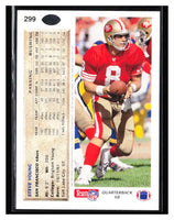 Steve Young 1992 Upper Deck Series Mint Card #299
