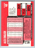 Alex English 1989 1990 Fleer Series Mint Card #40
