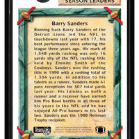 Barry Sanders 1992 Upper Deck Season Leaders Series Mint Card #306