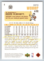 Chris Webber 1999 2000 Upper Deck Retro Series Mint Card #4
