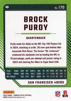 Brock Purdy 2024 Panini Donruss Optic Series Mint Card #170
