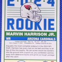 Marvin Harrison Jr. 2024 Panini Score 1989 Throwback Series Mint Rookie Card #4