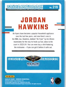 Jordan Hawkins 2023 2024 Donruss Rated Rookie Series Mint Card #219