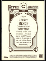 Johnny Bench 2012 Topps Gypsy Queen Series Mint Card #226
