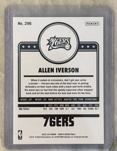 Allen Iverson 2023 2024 Panini NBA Hoops Tribute Series Mint Card #296