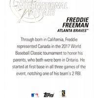 Freddie Freeman 2018 Topps Update An International Affair Series Mint Card #3