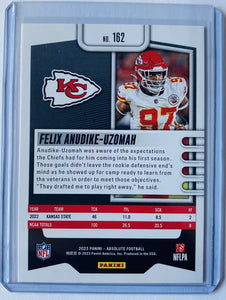 Felix Anudike-Uzomah 2023 Panini Absolute Series Mint Rookie Card #162